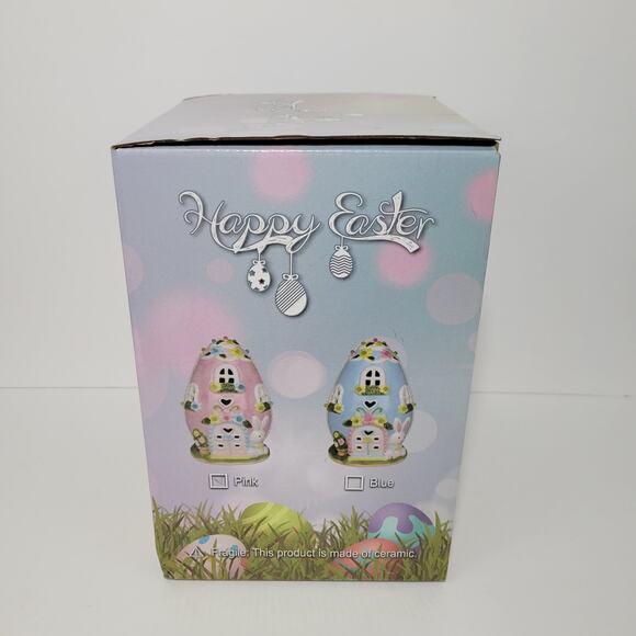 LED Light Up Easter Egg Ceramic House - Picture 4 of 8